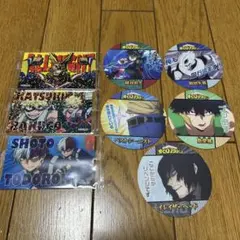 僕のヒーローアカデミア トレカ3枚、コースター 5枚セット