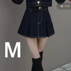 Darich ダーリッチ DDボタンデニムスコート インディゴ M