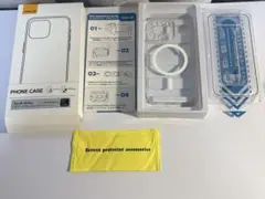 iPhone 15 Pro ケース MagSafe対応 強化ガラスフィルム