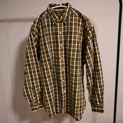 古着　ラルフローレン　ボタンダウン　チェックネルシャツ