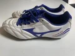 ミズノ モナルシーダ サッカースパイク ホワイト/ブルー 23.5cm