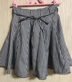 エブリン　フレアスカート　ギンガムチェック