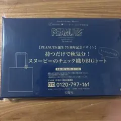リンネル10月号付録 PEANUTS スヌーピー BIGトート