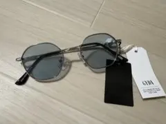 GYDAクリアレンズラウンドサングラス　ブルーのサムネイル