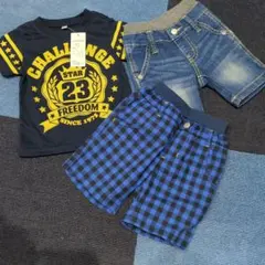 （美品3点セット）キッズ Tシャツ ハーフパンツ