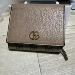 GUCCI マーモント　財布　ダスティピンク