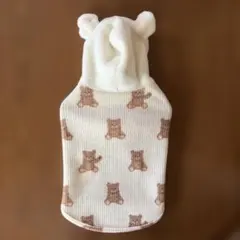 犬の服 Mサイズ くま フード付き