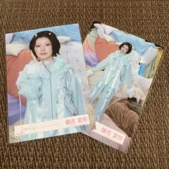 櫻坂46 藤吉夏鈴 What's KAZOKU パジャマ衣装 生写真 チュウヒキ
