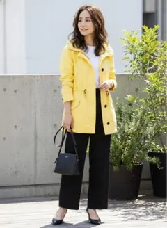 G9520*極美品☆新品タグ付き☆GAP ギャップ☆コート☆イエロー☆M.