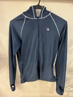 FILA ラッシュガード ネイビー フード付き