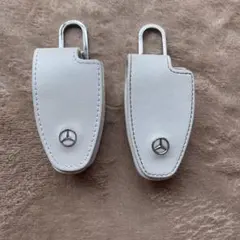 Mercedes-Benz メルセデス　ベンツ　ホワイトレザーキーケース