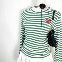 人気✨️ PLAY COMME des GARÇONS ハート ワッペン ロンT