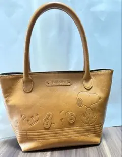SNOOPY スヌーピー トートバッグ キャメル