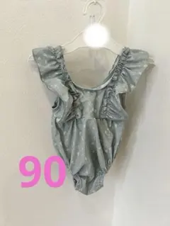 ☆美品☆フリル付きワンピース水着 女の子用 90サイズ 保育園