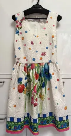 ブルーガール　ジャガード花柄ワンピースのサムネイル