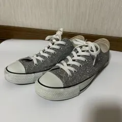 ALL STAR シルバー グリッター スニーカー
