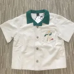 完売品graniph × 塊魂 刺繍オーバーサイズクロップドシャツ Lグラニフ 