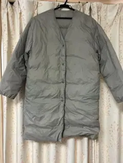 ダウンジャケット ノーカラー