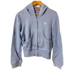 【美品】アディダス フード付パーカー トレーニングウェア レディースadidas