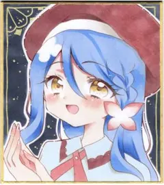 L*A様 手描きイラスト 名探偵プリキュア キュアエクレール 帆羽くれあ pre o*n様 手描き 名探偵プリキュア 中色紙 帆羽くれあ キュアエクレール