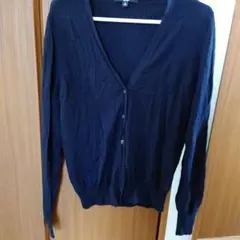 ユニクロ　カーディガン　М　ネイビー