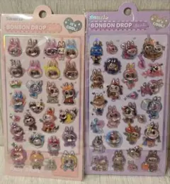 ラブブ♡ボンボンドロップシール ２枚セット