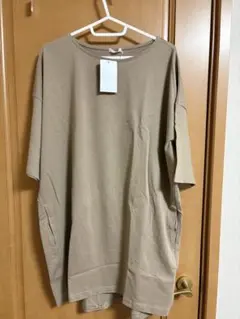 新品 半袖チュニック ベージュ