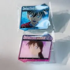 名探偵コナン クリアバッジ アクリルクリップ 工藤新一 毛利蘭