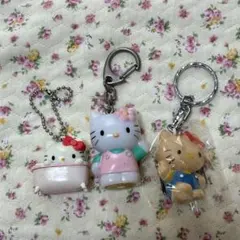 キティ キーホルダー 3個セット　当時物