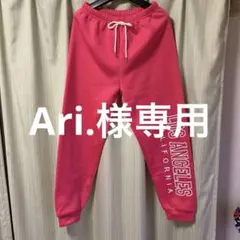 裏起毛付きパンツ　M ウエストゴム　紐飾り　ピンク