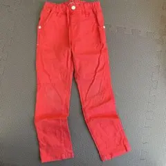 赤色ゴム入りパンツ