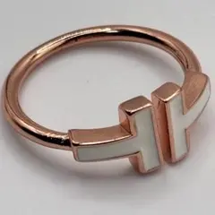 Tiffany & Co. Tワイヤー リング ローズゴールド　15号