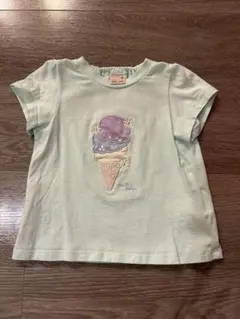 petit main アイスクリームプリント Tシャツ 80