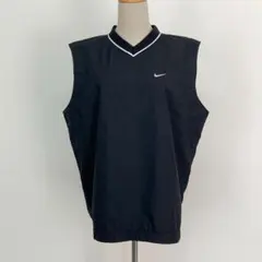 NIKE GOLF Vネック ゴルフベスト ゴルフウェア ブラック系 Mサイズ