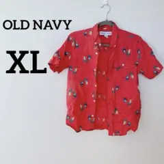 OLD NAVY 【XL】14-16 動物柄 半袖シャツ