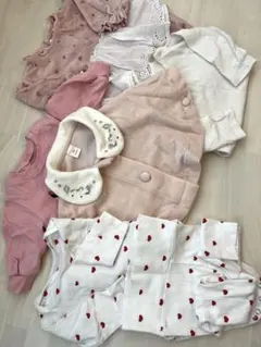 女の子 まとめ売り 6点セット コトリ H＆M ピンク系 ロンパース 70 80