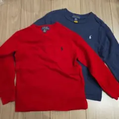 Polo Ralph Lauren 長袖カットソー 3T 赤 紺