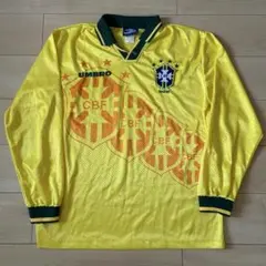 ブラジル代表 ユニフォーム 四つ星 イエロー　９５年　アンブロ製 ブラジル代表 ユニフォーム 四つ星 イエロー 95年 アンブロ製