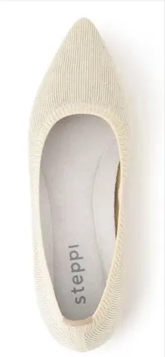 Steppi ニットパンプス　ピンクゴールドラメ　4H(22.5)