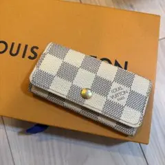 LOUIS VUITTON ダミエアズール ミュルティクレ4 4連 キーケース - メルカリ