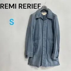 美品レミレリレーフREMI RELIEFシャンブレーショップコートS春秋アウター