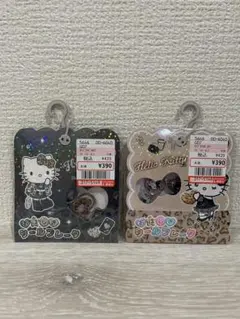 最安値 おはじき シールフレーク キティ ヒョウ柄 ギャル 2個セット