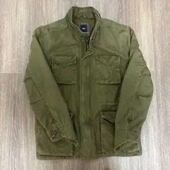 90s 00s OLDGAPミリタリージャケットM65 カーキ肉厚USA古着