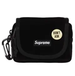 Supreme Velvet Mini Pouch Black シュプリーム
