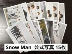 【Snow Man 集合 混合】公式写真 15枚  まとめ売り