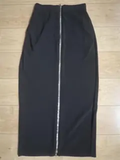 GU フロントジップナローロングスカートサイズS