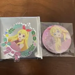 アイカツ！,星宮いちご SHOP ver.,アクリルスタンド,缶バッジ,セット