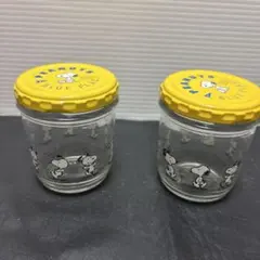 スヌーピガラス瓶 蓋付き２個のサムネイル