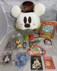 まとめ　クリスマス ディズニーグッズ　ファンキャップ オーナメント パスケース