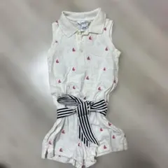 Ralph Lauren 12M ホワイトショートオール